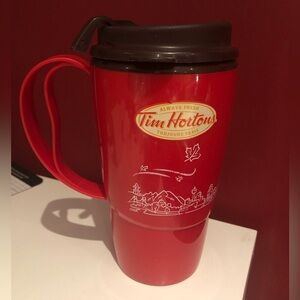Tim Hortons Red Travel Mug